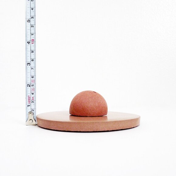 2 Piece CONCRETE/Stone Incense Holder/Stand Minimalist Modern Industrial - Picture 3 of 3